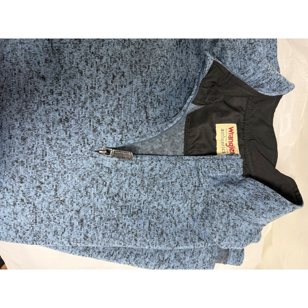 Wrangler Authentic Western Sweater Men's‎  2XLT Blue Long Sleeve 1/4 Zip NEW WT